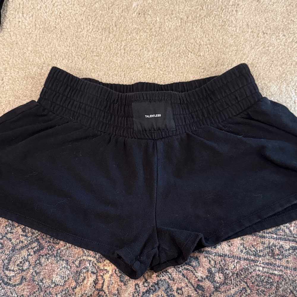 TALENTLESS Women's Black Athletic Shorts